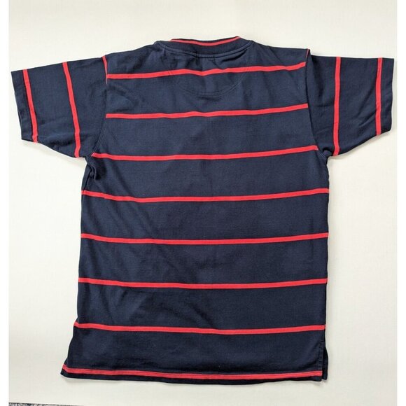 Vintage Regatta Sports Clipper Men's Striped T-Shirt With Embroidered Badge Sz L - Picture 4 of 8